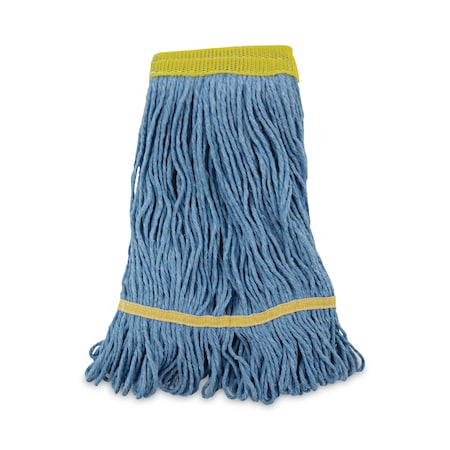 Boardwalk 5 in Looped-End Wet Mop, Blue, Cotton/Synthetic, PK12, BWK501BL BWK501BL
